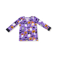 Costumed Ghosts - Glow In The Dark - Purple - Long Sleeve Loungewear Set