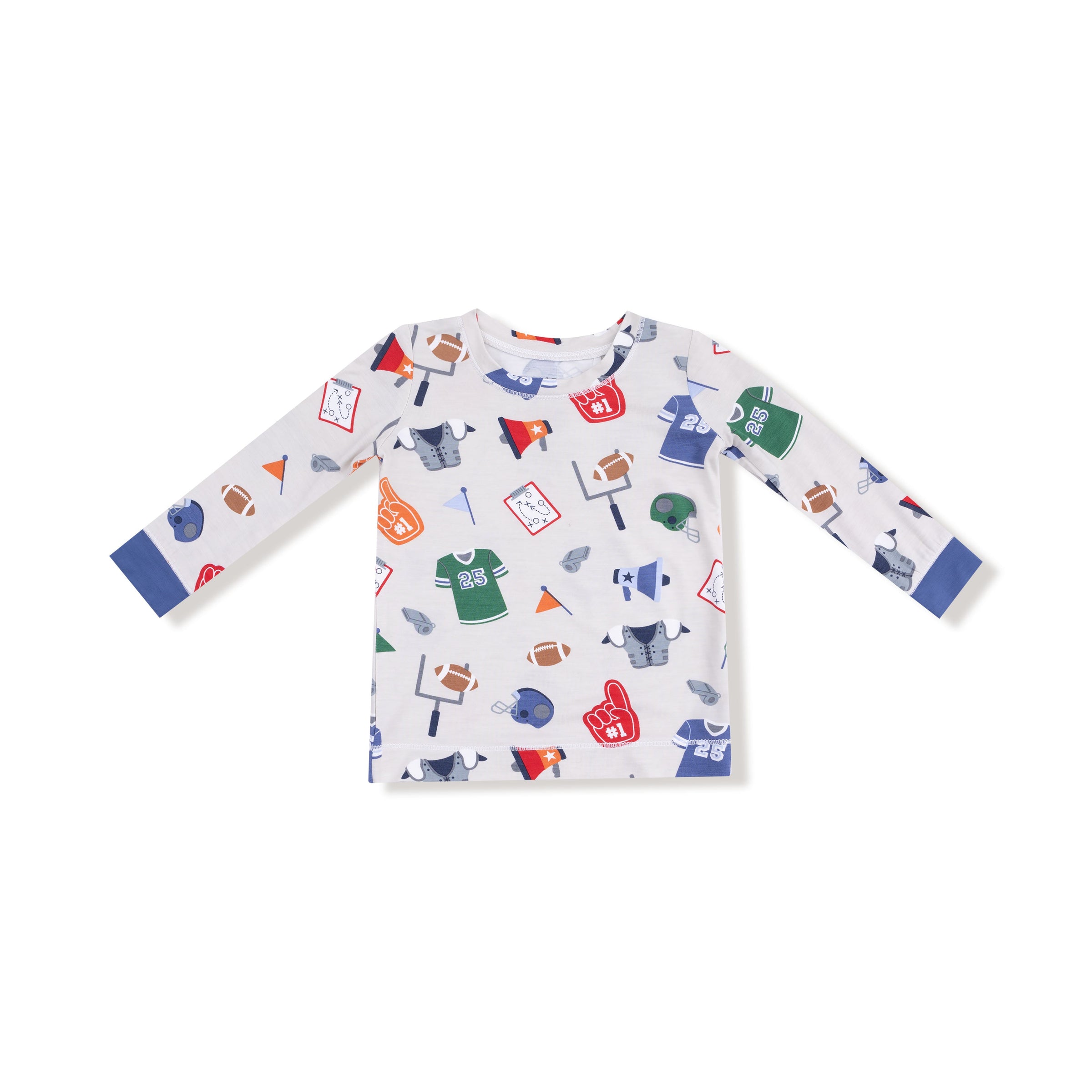 Game Day - Grey - Long Sleeve Loungewear Set