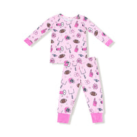 Game Day - Pink - Long Sleeve Loungewear Set
