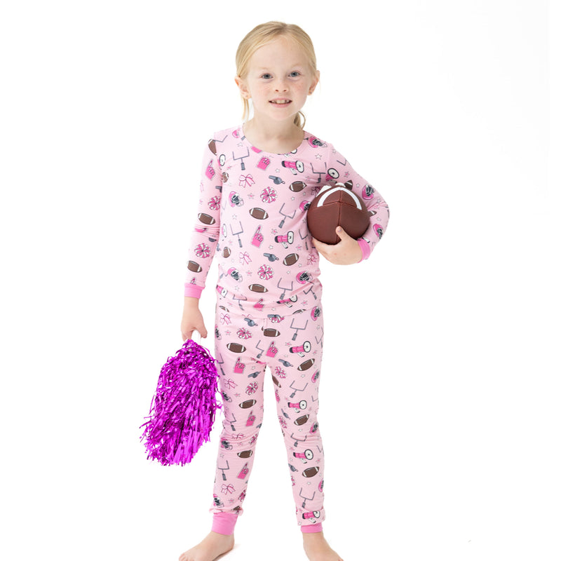 Game Day - Pink - Long Sleeve Loungewear Set
