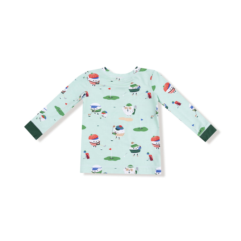 Golf Pros - Green - Long Sleeve Loungewear Set