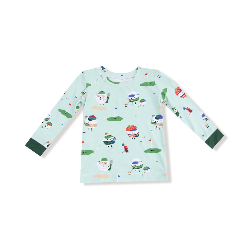 Golf Pros - Green - Long Sleeve Loungewear Set
