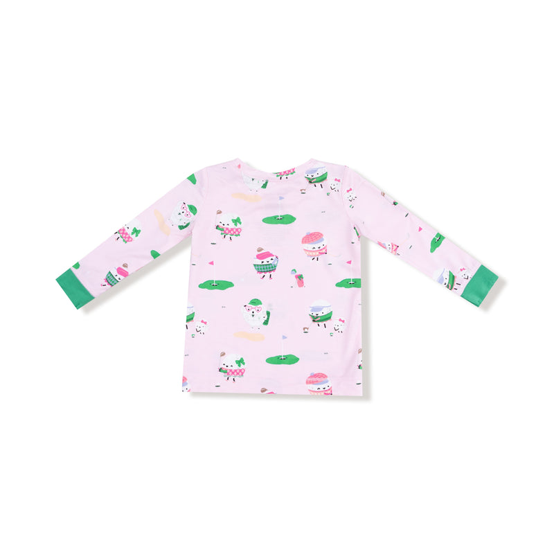 Golf Pros - Pink - Long Sleeve Loungewear Set