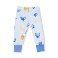 Hanukkah - Blue - Long Sleeve Loungewear Set