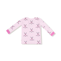 Hockey - Pink - Long Sleeve Loungewear Set