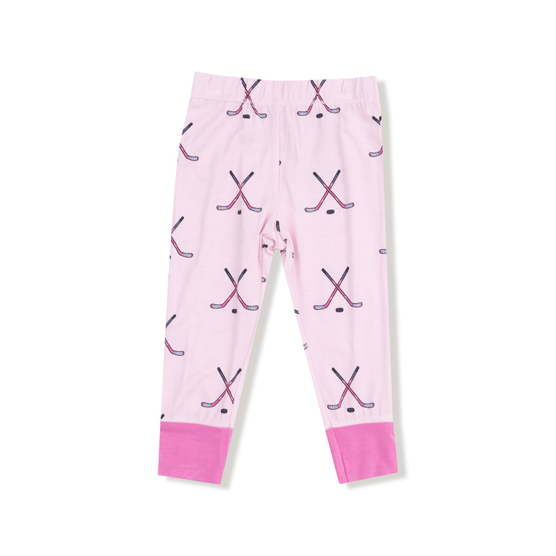 Hockey - Pink - Long Sleeve Loungewear Set