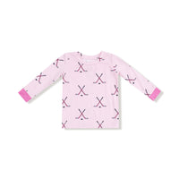 Hockey - Pink - Long Sleeve Loungewear Set