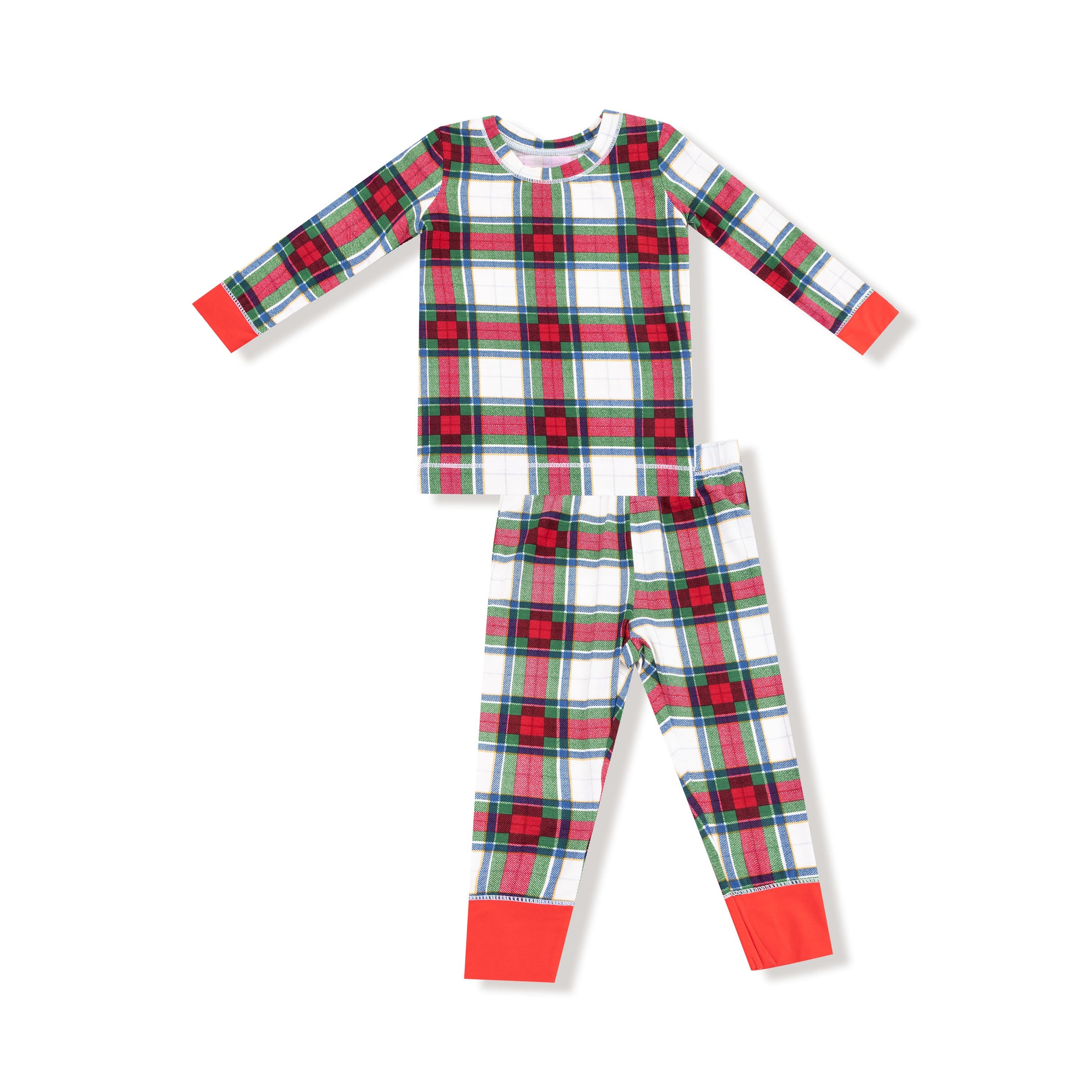 Holiday Plaid - Long Sleeve Loungewear Set