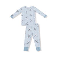 Hockey - Stone Blue - Long Sleeve Loungewear Set