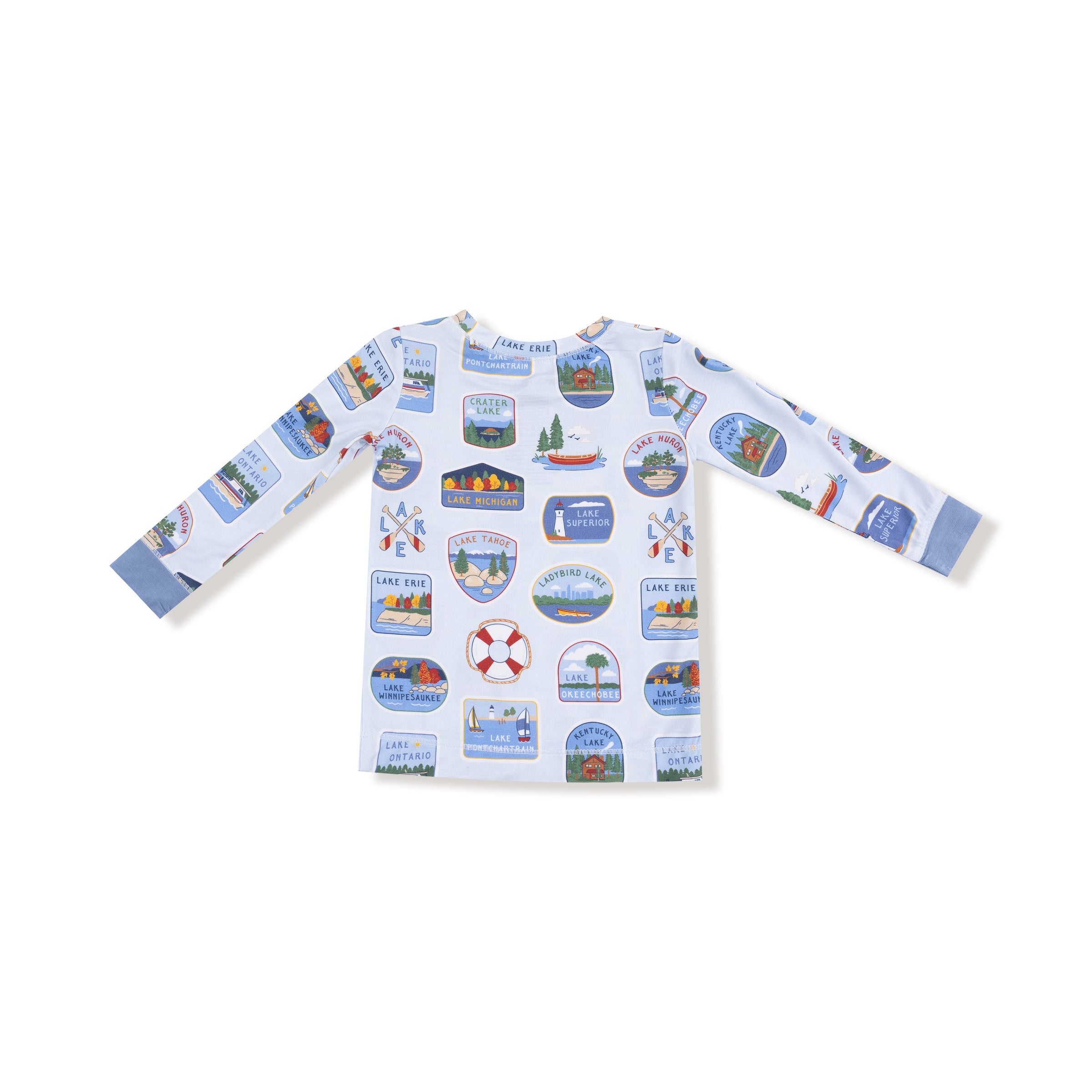 Lake Stickers - Long Sleeve Loungewear Set