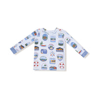 Lake Stickers - Long Sleeve Loungewear Set