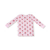 Rose Bow Lattice - Long Sleeve Loungewear Set