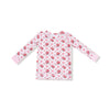 Rose Bow Lattice - Long Sleeve Loungewear Set