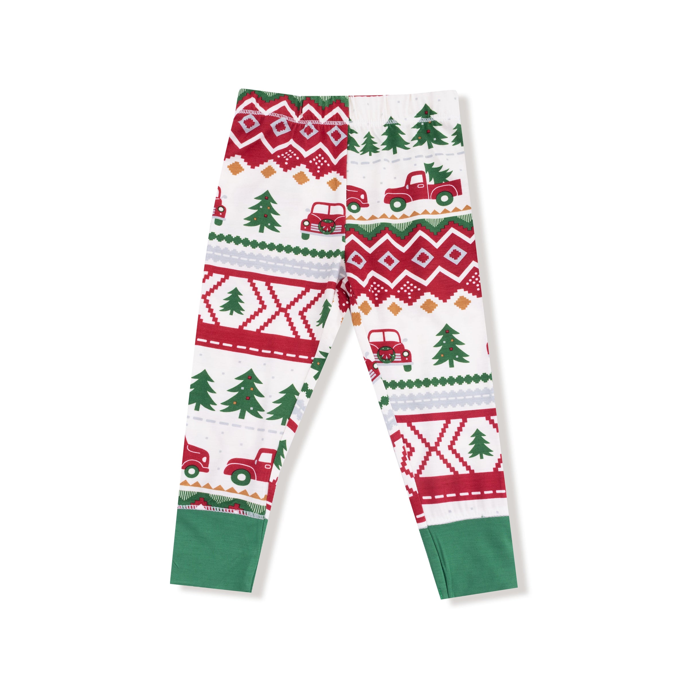 Red Truck Fair Isle - Long Sleeve Loungewear Set