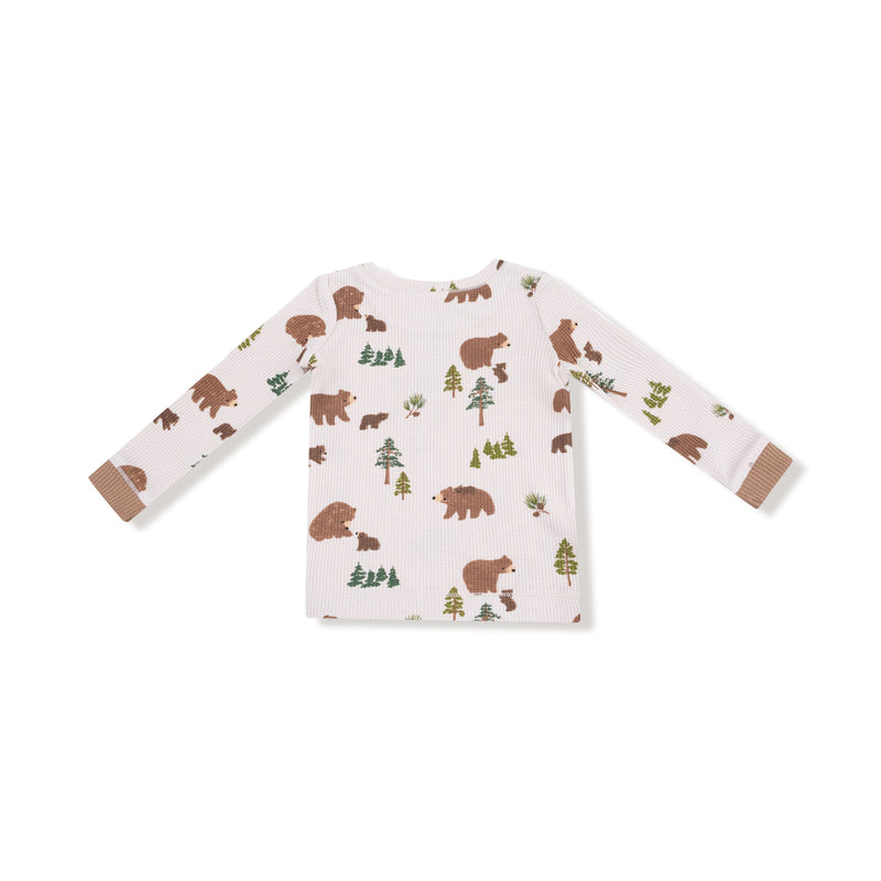 Sweet Brown Bears - Long Sleeve Loungewear Set