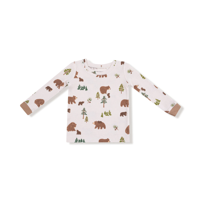 Sweet Brown Bears - Long Sleeve Loungewear Set