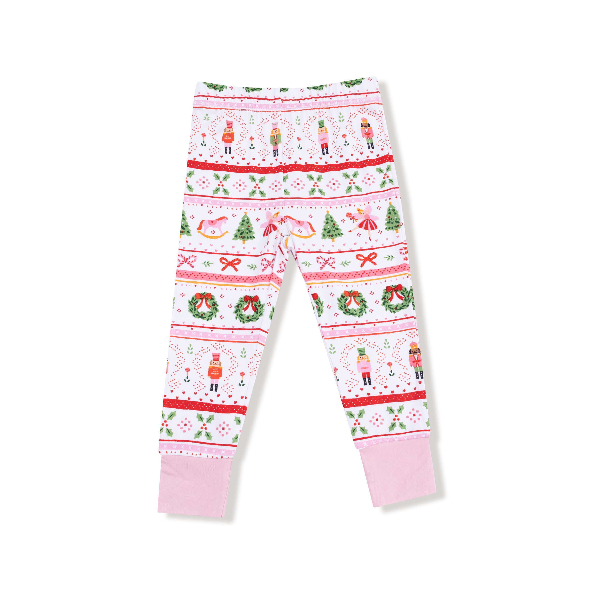 Sugar Plum Fairy - Nutcracker Fair Isle - Pink - Long Sleeve Loungewear Set