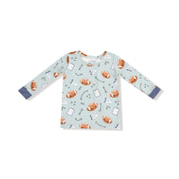 Touchdown Time - Grey Mist - Long Sleeve Loungewear Set