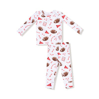 Touchdown Time - Red - Long Sleeve Loungewear Set