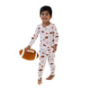 Touchdown Time - Red - Long Sleeve Loungewear Set