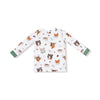 Woodland Animal Faces - Long Sleeve Loungewear Set