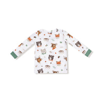 Woodland Animal Faces - Long Sleeve Loungewear Set
