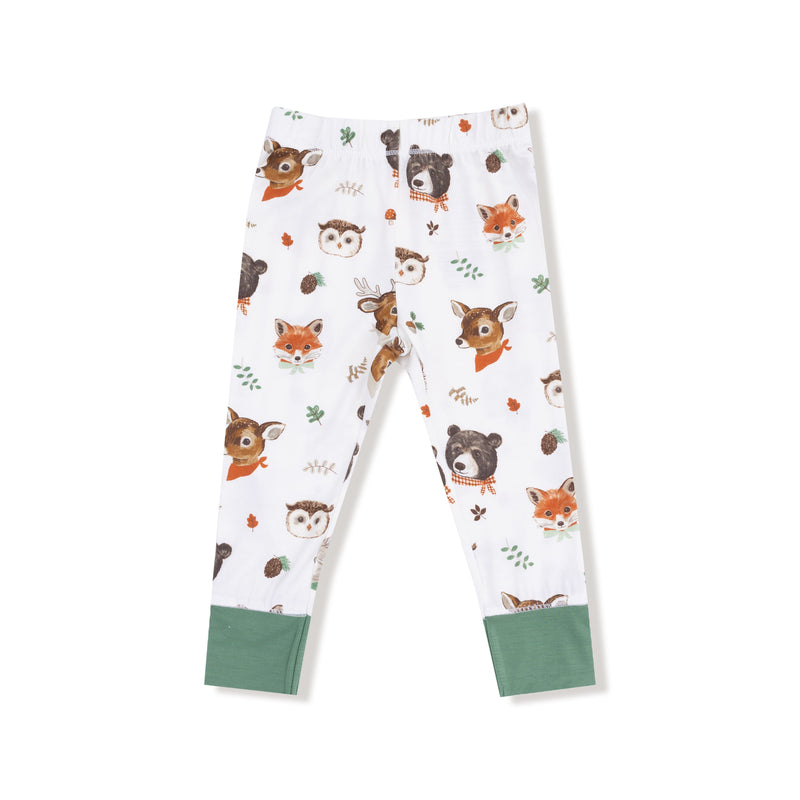 Woodland Animal Faces - Long Sleeve Loungewear Set