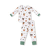 Woodland Animal Faces - Long Sleeve Loungewear Set