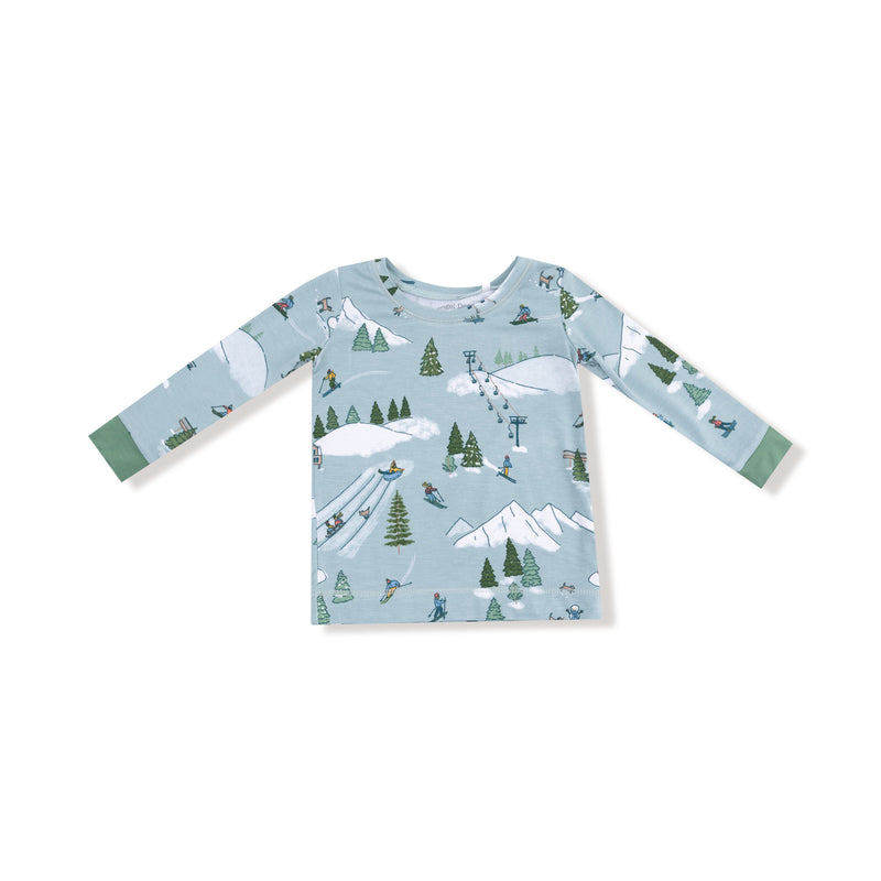 Winter Fun Skiers - Long Sleeve Loungewear Set
