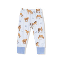Horses - Blue - Long Sleeve Loungewear Set