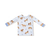 Horses - Blue - Long Sleeve Loungewear Set