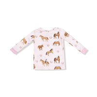 Horses - Pink - Long Sleeve Loungewear Set