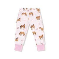 Horses - Pink - Long Sleeve Loungewear Set
