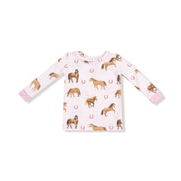 Horses - Pink - Long Sleeve Loungewear Set