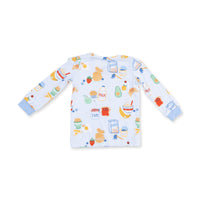 Breakfast Club Blue - Long Sleeve Loungewear Set