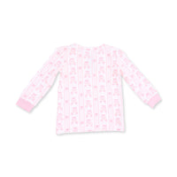 Ballet Shoes Ribbon Stripe - Long Sleeve Loungewear Set