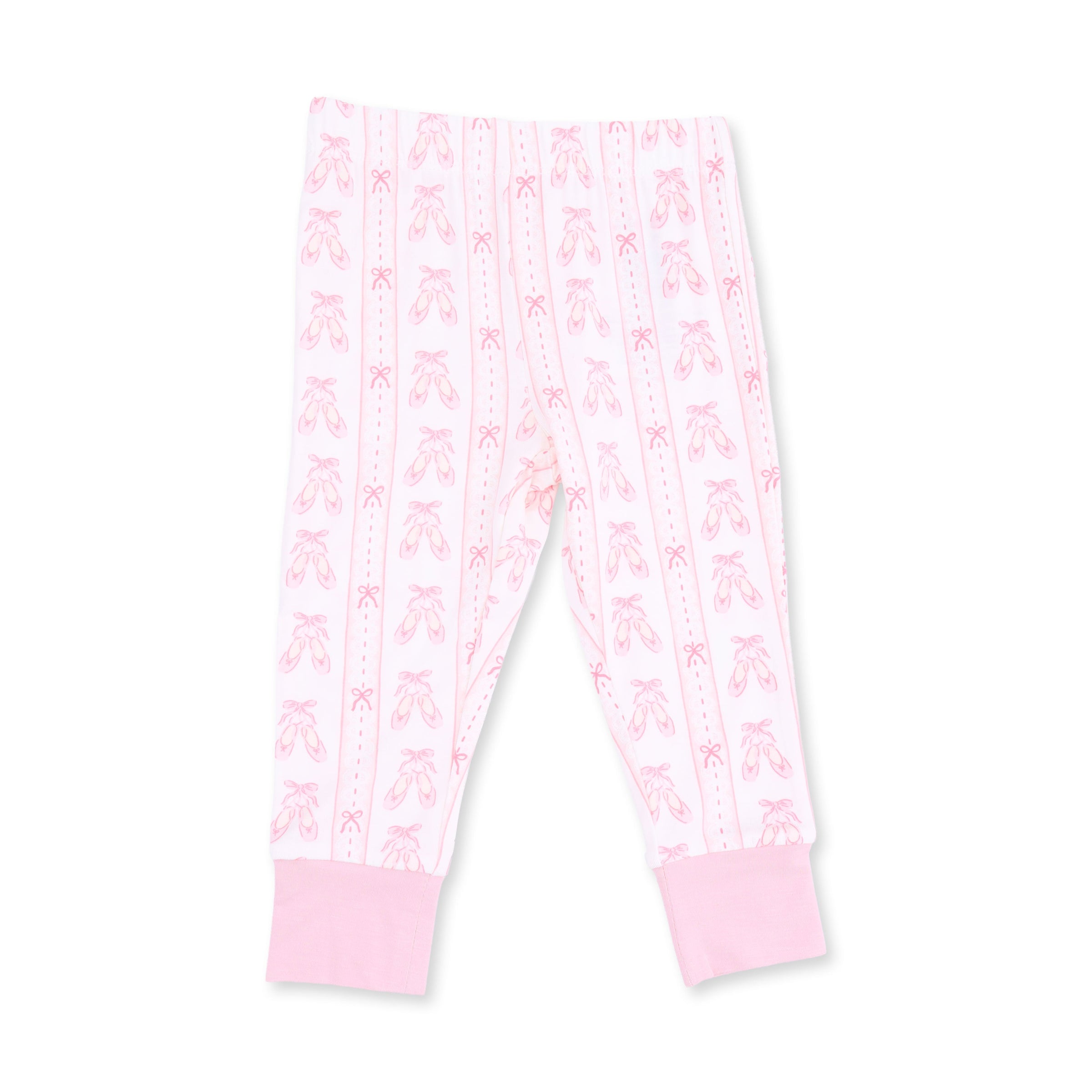 Ballet Shoes Ribbon Stripe - Long Sleeve Loungewear Set