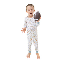 Football Check - Long Sleeve Loungewear Set