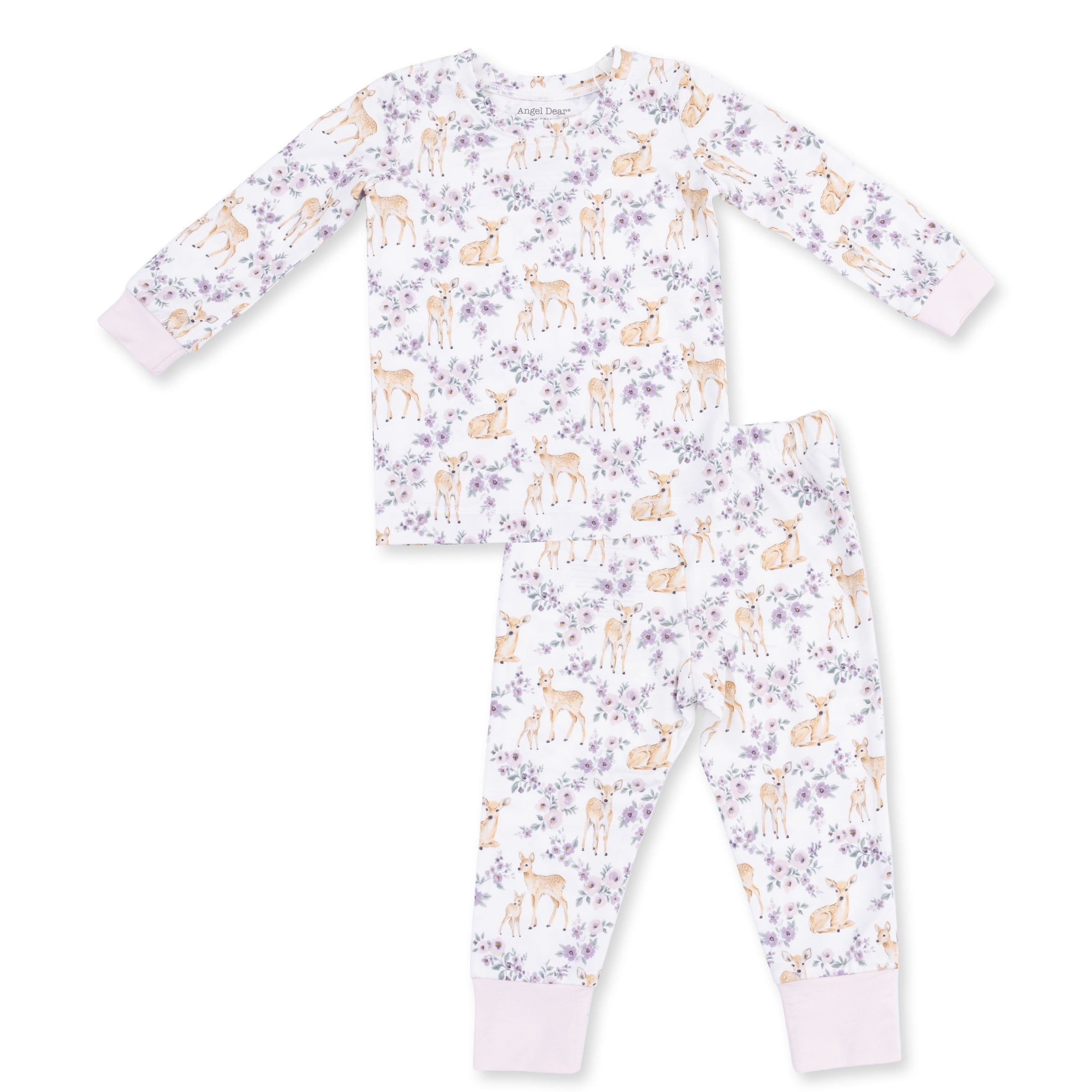 Floral Deer - Long Sleeve Loungewear Set