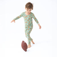 Footballs Playing Football - Long Sleeve Loungewear Set