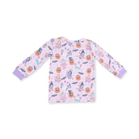 Halloween Monster Dress Up Pink - Long Sleeve Loungewear Set