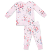 Painterly Rose Bouquets - Long Sleeve Loungewear Set