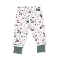 Southern Woodland Animals Green - Long Sleeve Loungewear Set