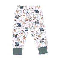 Southern Woodland Animals Green - Long Sleeve Loungewear Set