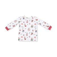 Winter Sports Dogs Pink - Long Sleeve Loungewear Set