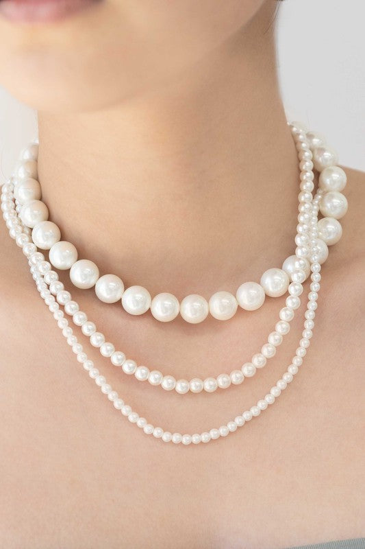 Layered Pearl Necklace