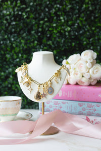 Flower Charm, CZ, Charm Bar | Charm Necklace Bag Charm