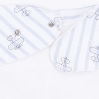 Airplane Stripe - Bandana Bib