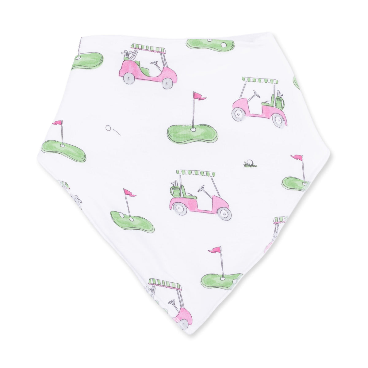 Golf Carts Pink - Bandana Bib