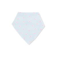Tiny Cherry Stripe - Bandana Bib